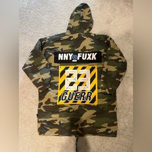 Camouflage Hooded Utility Jacket